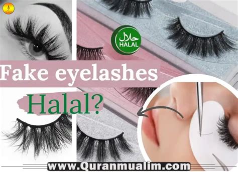 are temporary fake lashes haram